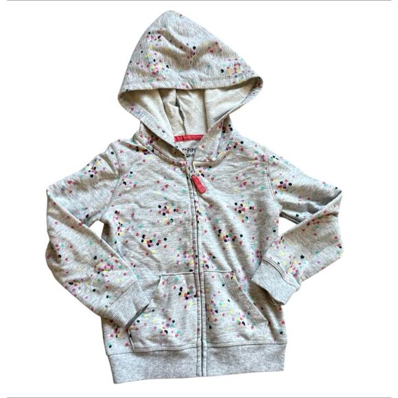 Toddler Girls Jumping Beans Heart Allover Print Hoodie Front Zip Sweatshirt - 3T - Picture 1 of 1